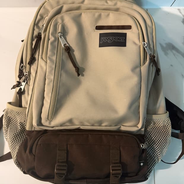 잔스포츠 엔보이 베이지 