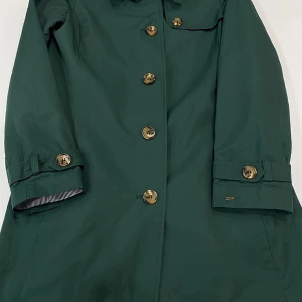 타미힐피거그린 색상 트렌치