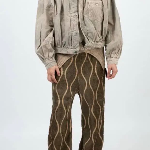 캐피탈 Drunk Stripe Fleece  하의 3사이즈