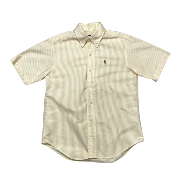 폴로 랄프로렌 Ralph Lauren 옐로우 스트라이프 반팔 셔츠 140