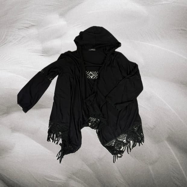 Vtg 루즈핏 고딕 가디건