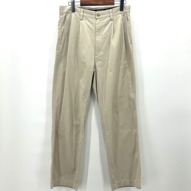 [KHAKIS] 카키스 투턱 베이지 코튼팬츠