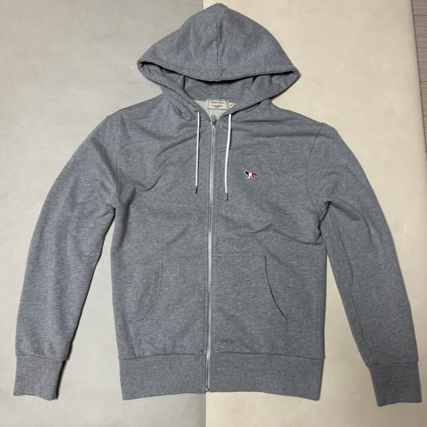 메종키츠네 트라이컬러폭스 후드집업(M)