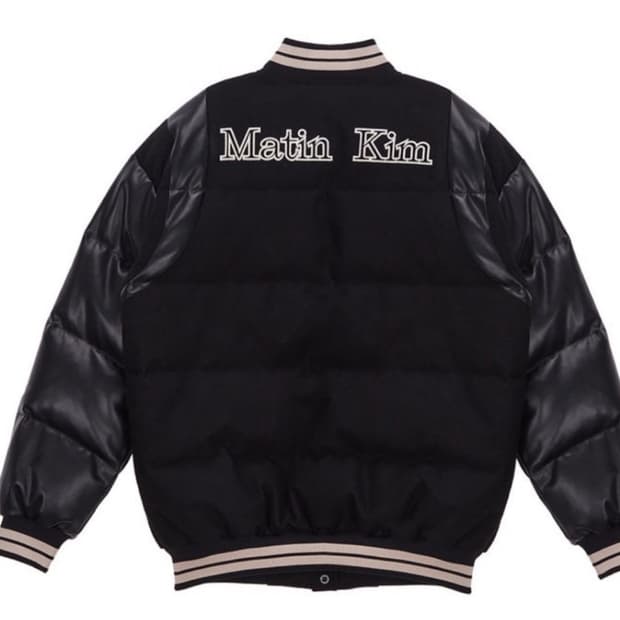 마뗑킴 덕 다운 바시티 자켓