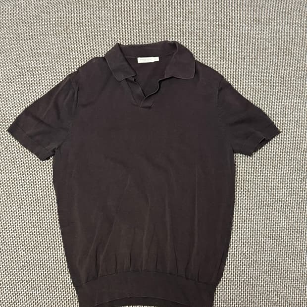 수트서플라이 실크 혼방 PK 폴로 티셔츠 브라운 판매 L (XL/105)