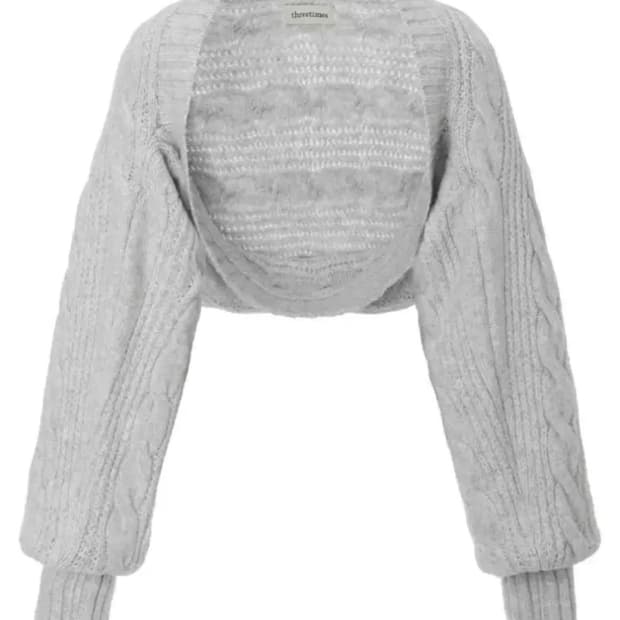 쓰리타임즈 버니 볼레로 라이트 멜란지