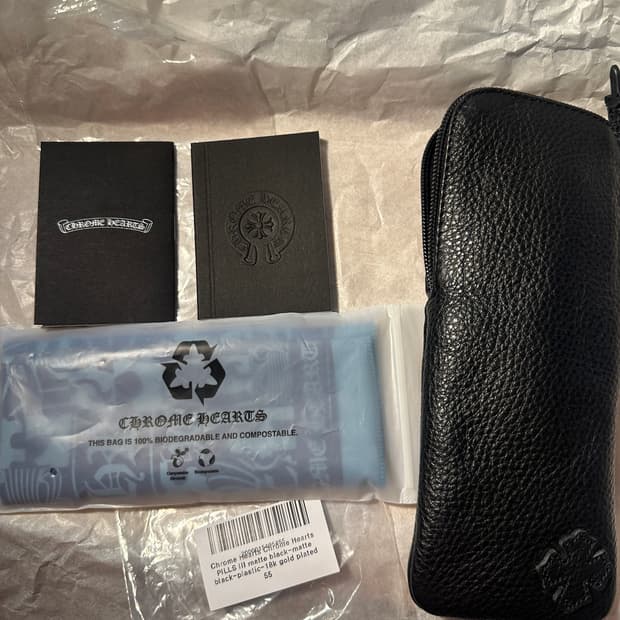 크롬하츠 안경 필스3 매트 블랙 골드