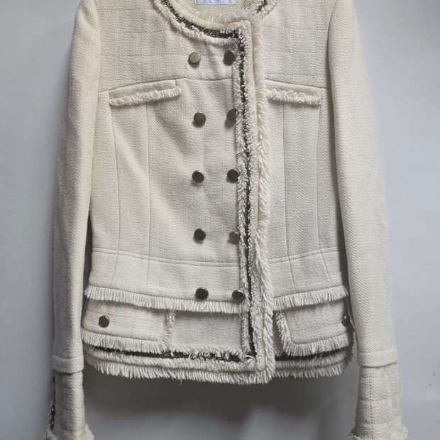 타임 트위드 모 자켓  S