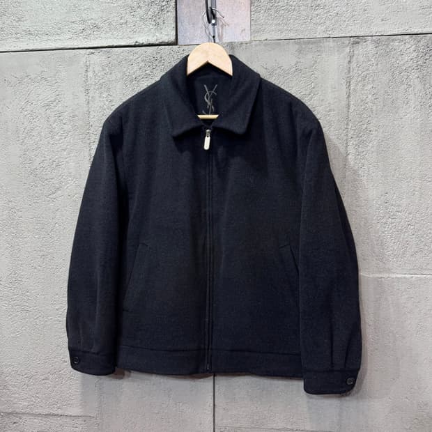 입생로랑 캐시미어 혼방 블루종 자켓 (M) 