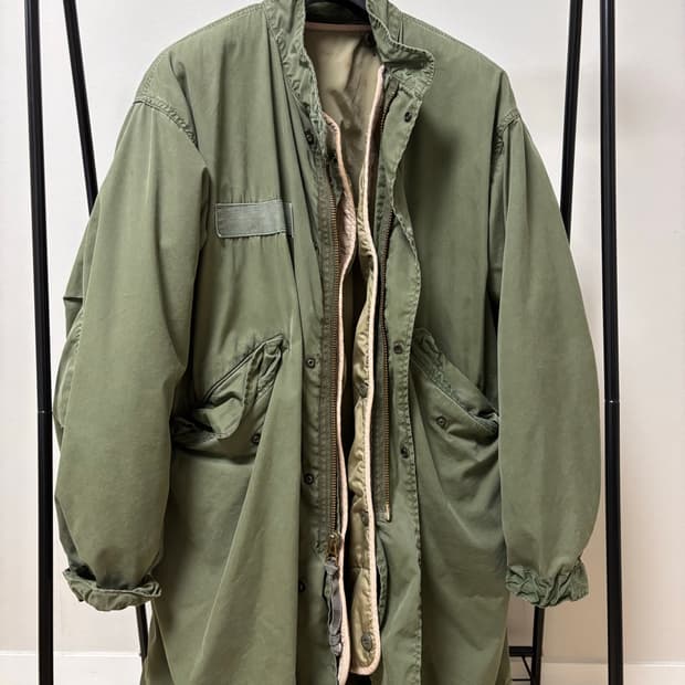 US army 미군 80s 오리지널 M65 피쉬테일 파카 S