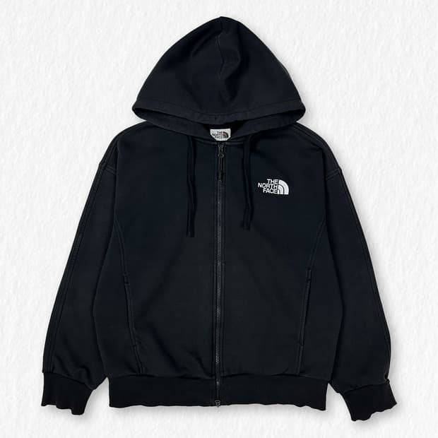 노스페이스 후드집업 블랙