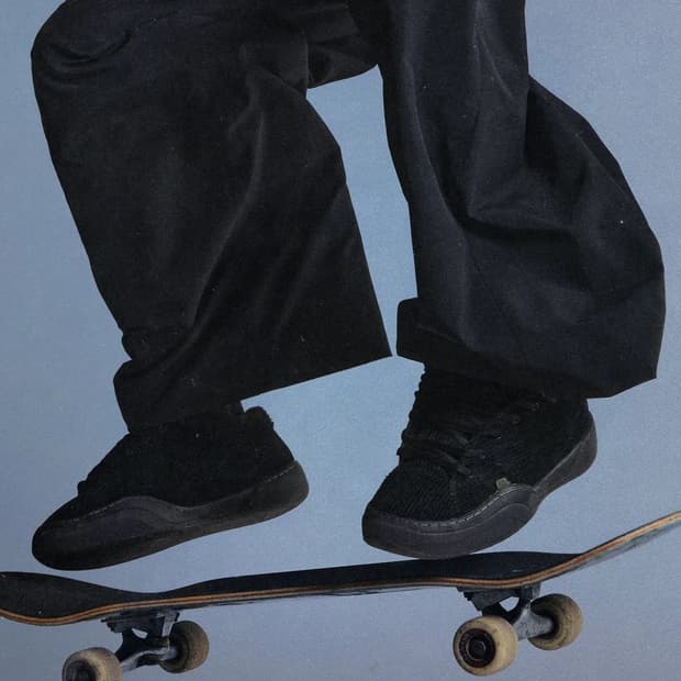 [260~280]이알엘 ERL VAMP 스케이트 스니커즈/코듀로이 블랙