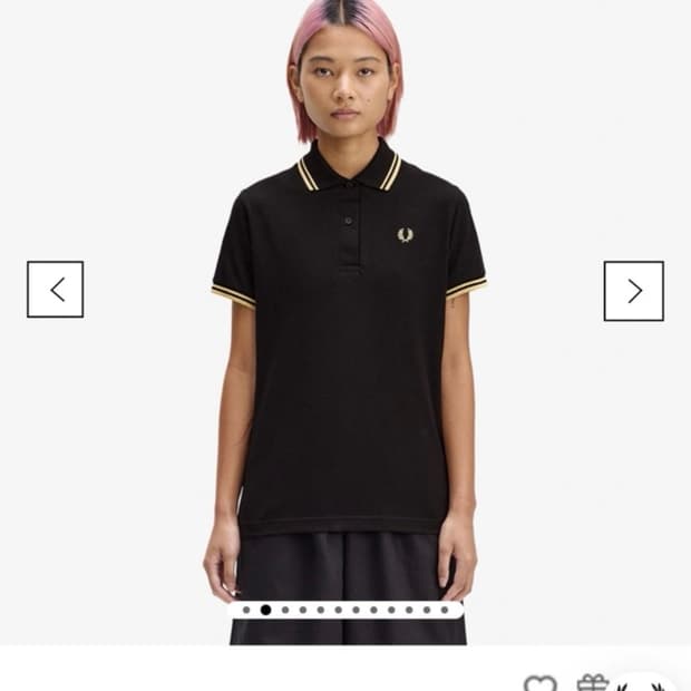 프레드페리 여성 반팔 카라 티셔츠 (S)