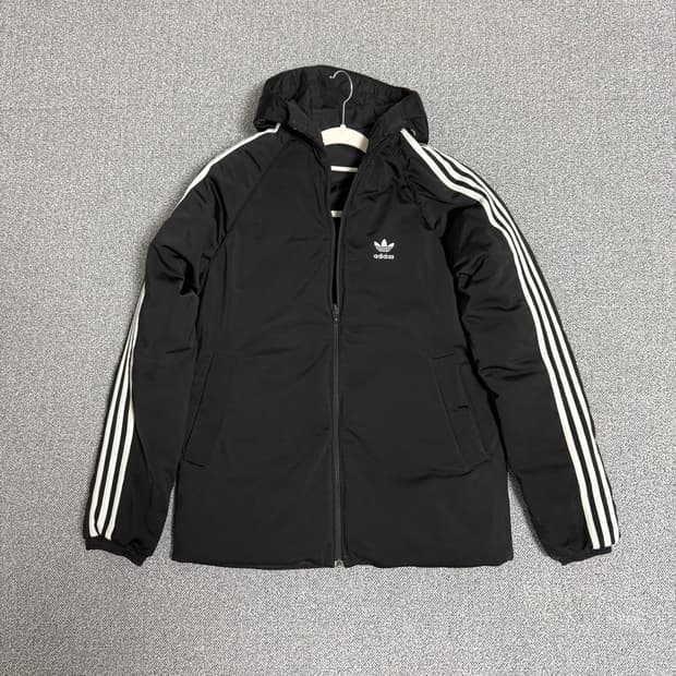 아디다스 리버시블 덕다운 양면패딩 블랙 S