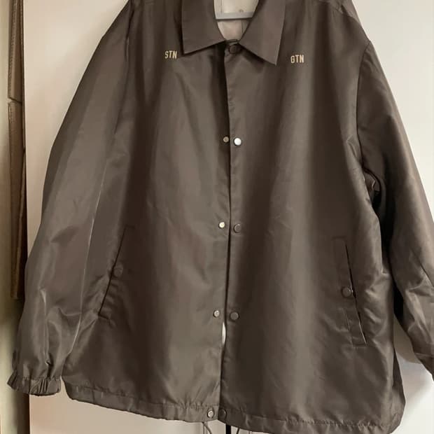 스테인가르텐 오버핏 코치 자켓 브라운르