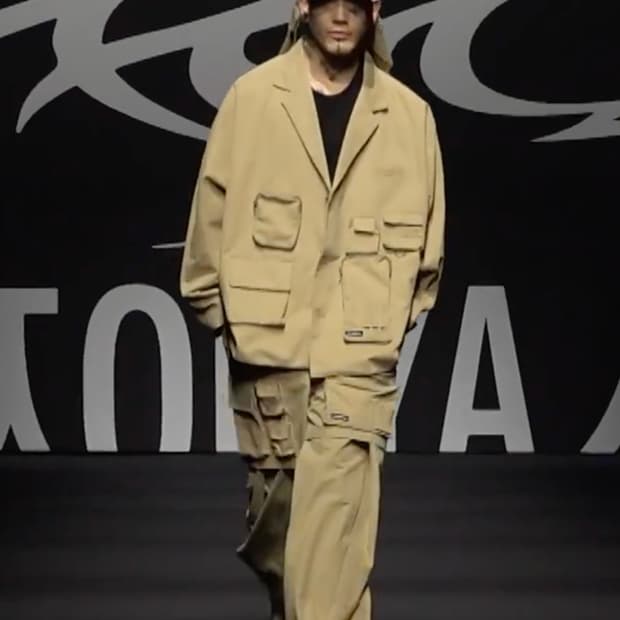 아조바이아조 24fw Pocket Layered Cotton Pants