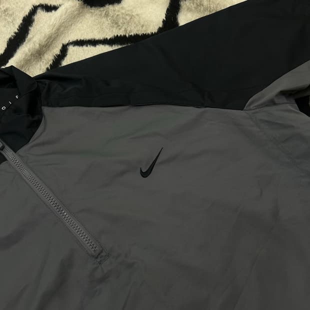 [2XL]나이키골프 00s 반팔 반집업 웜업/블랙그레이