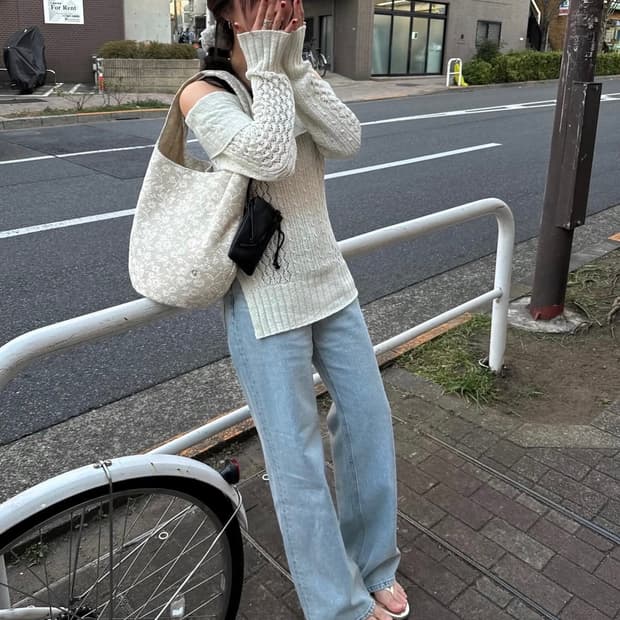 ged게드 플로럴숄더백 민트