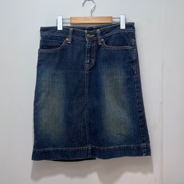 일본브랜드 C-세븐틴 데님 스커트 (32인치)