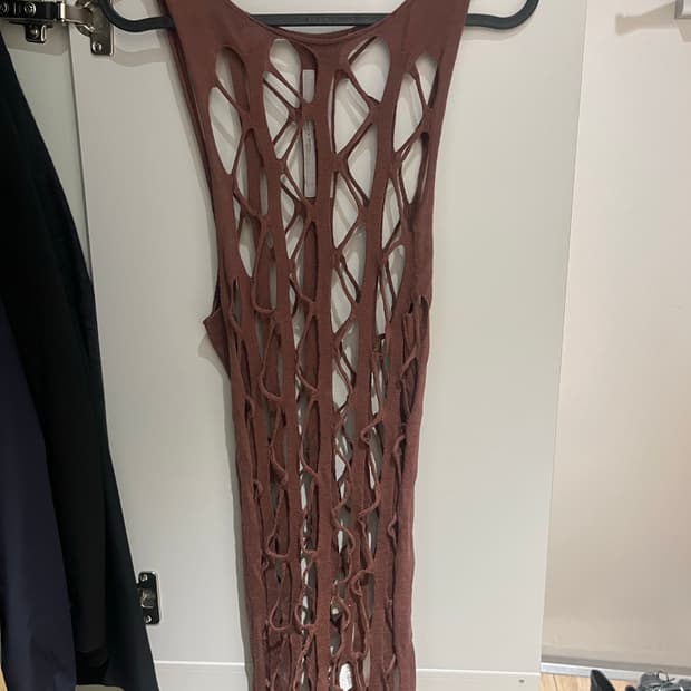 Rick Owens 릭오웬스 캐시미어 100 슬리브리스 탑
