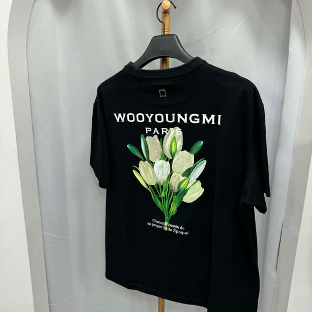우영미 플라워 튤립 반팔티 50사이즈