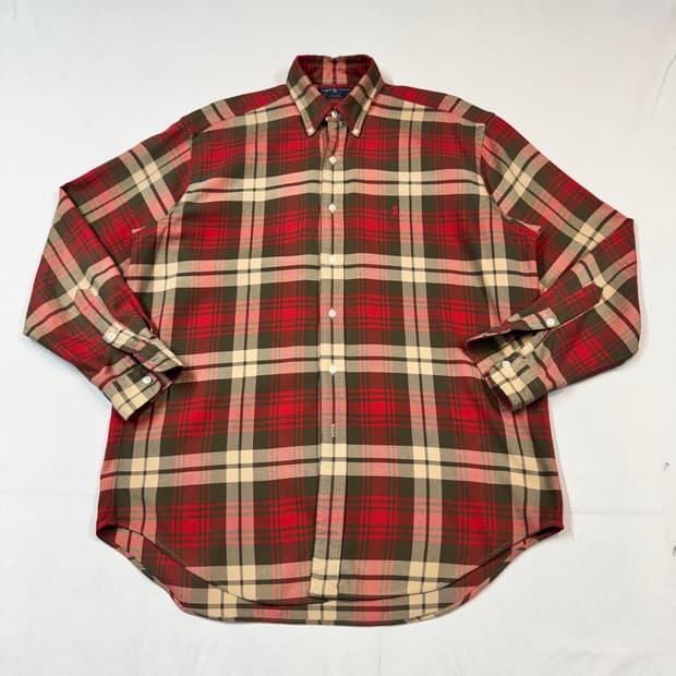 M) 폴로 랄프로렌 클래식 체크 플란넬 셔츠