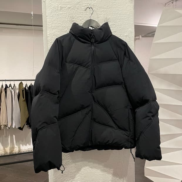 지에다 랜덤 스티치 패딩 자켓