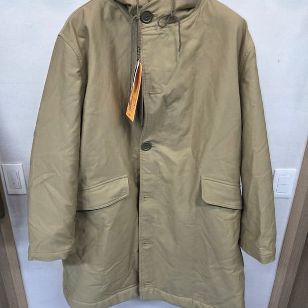 Gizemo 알파카 밀리터리 헤비웨이트 야상 코트 42 대략 L xl