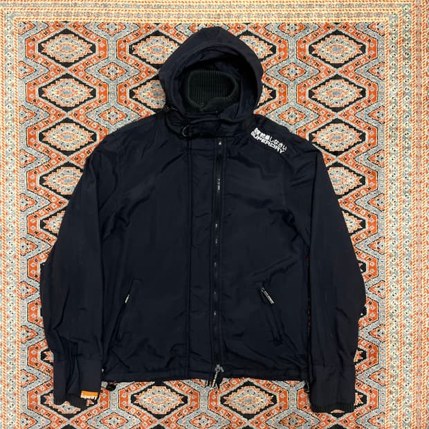 수퍼드라이 블랙 바람막이 자켓 남성L