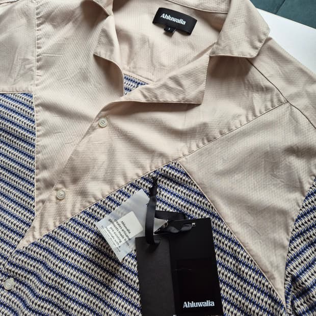 알루왈리아 Khorba 자카드 하프 셔츠