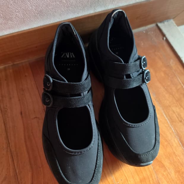 자라 청키 버클 발레리나 슈즈