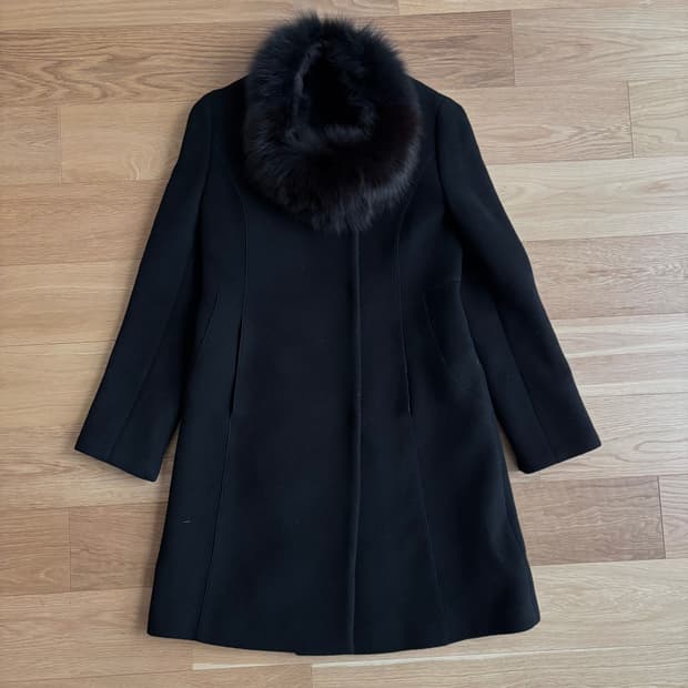온앤온 울캐시미어 폭스퍼 코트 1사이즈