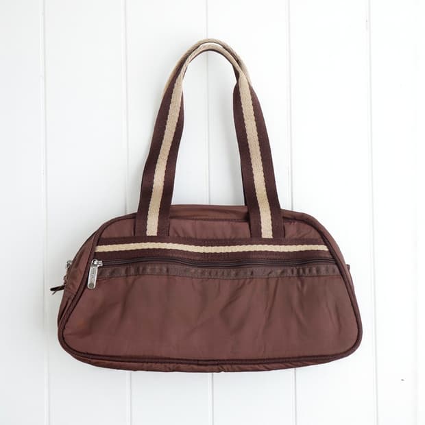 [LeSportsac] 스트라이프 핸들 보스턴 백