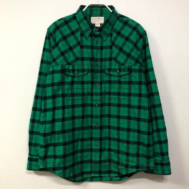 Filson 필슨 남성 체크 워크셔츠 L _ 그린