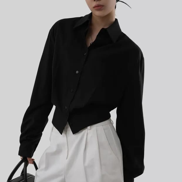 어텀 made 셀린 블라우스 블랙