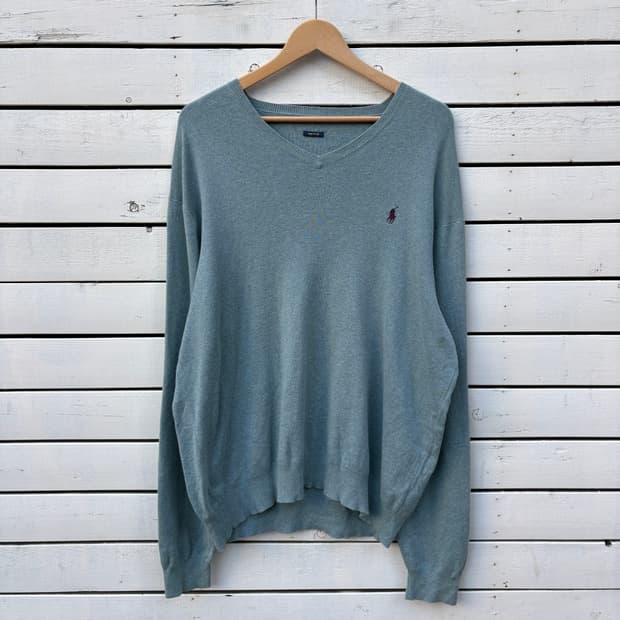 Polo 폴로 피마코튼 브이넥 니트