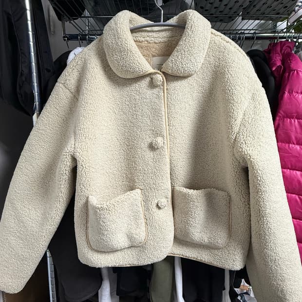 빈티지 모리걸 양털 뽀글이 자켓 