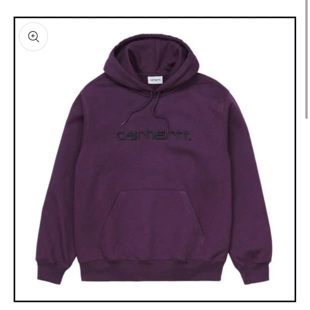 [L] 칼하트 WIP 후드 스웻 Boysenberry/black