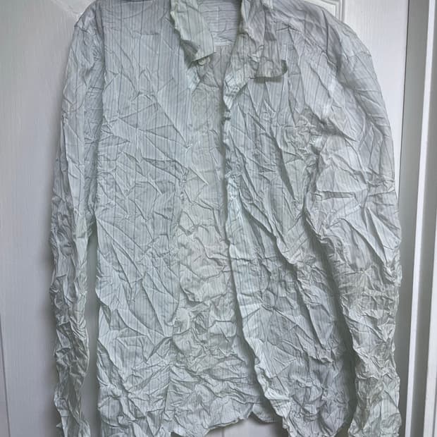 [M] 강혁 스트라이프 링클 셔츠