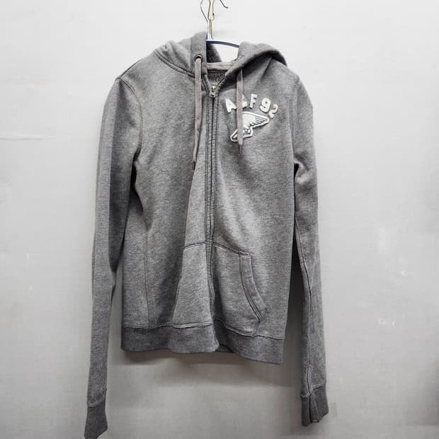 아베크롬비 로고 패치 후드집업 S(S)