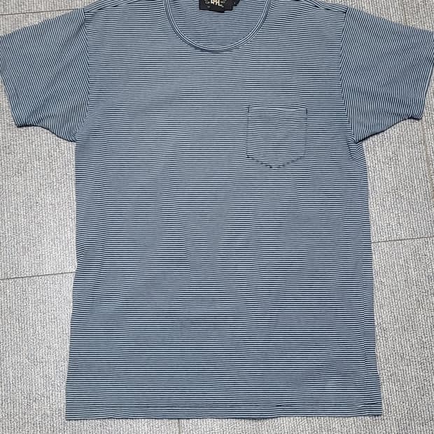 RRL 스트라이프 포켓 티셔츠