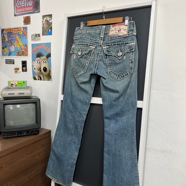 True Religion 트루릴리전 Billy sup er t 스티치 나