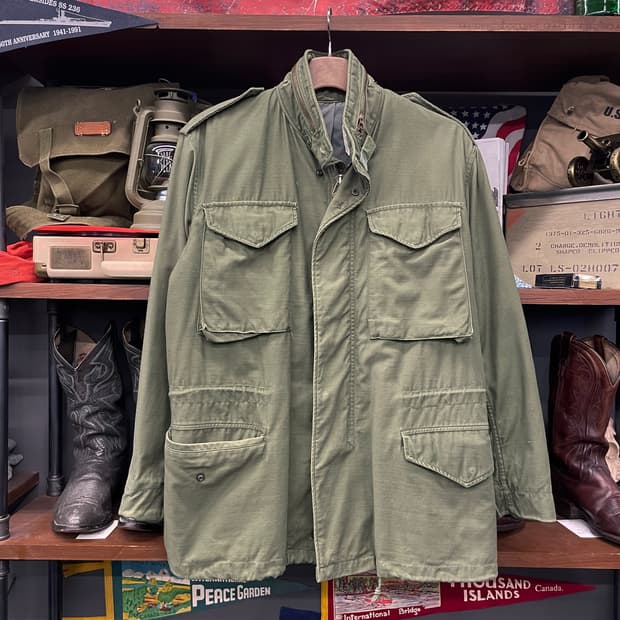 S/R 80s 알파 인더스트리 M65 필드 자켓 오리지널 야상