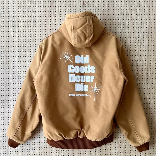 칼하트 엑티브 캔버스 자켓 ‘리터치 프린팅’