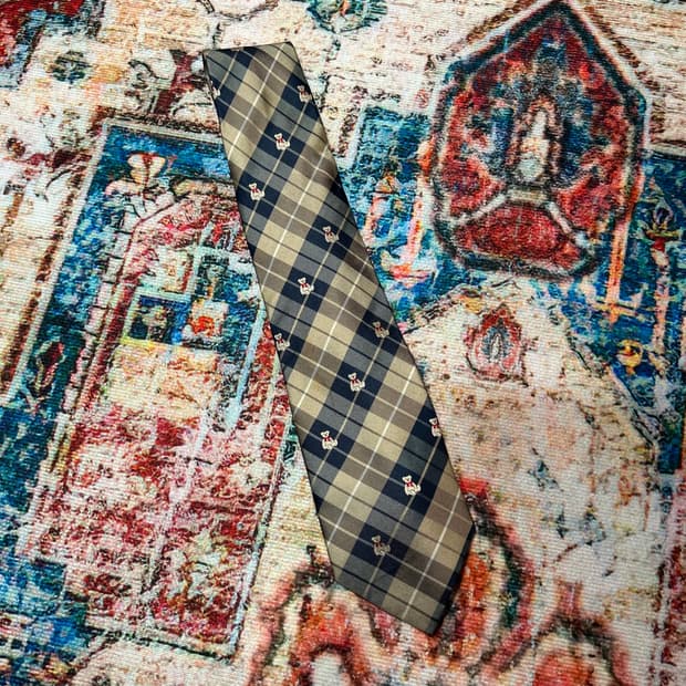 [OS] 일본 빈티지 산리오 테디베어 패턴 넥타이