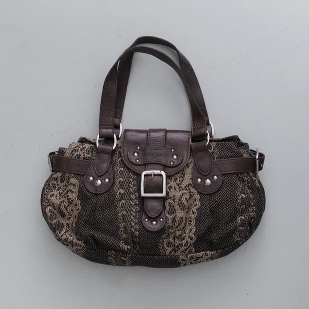 longchamp) Y2K lace buckle bag 