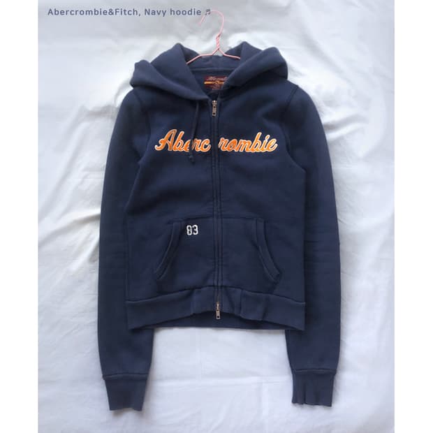 아베크롬비 네이비 후드집업 ★