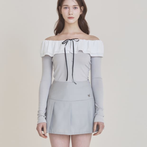 [S] 낫유어로즈 셀리나 스커트 그레이