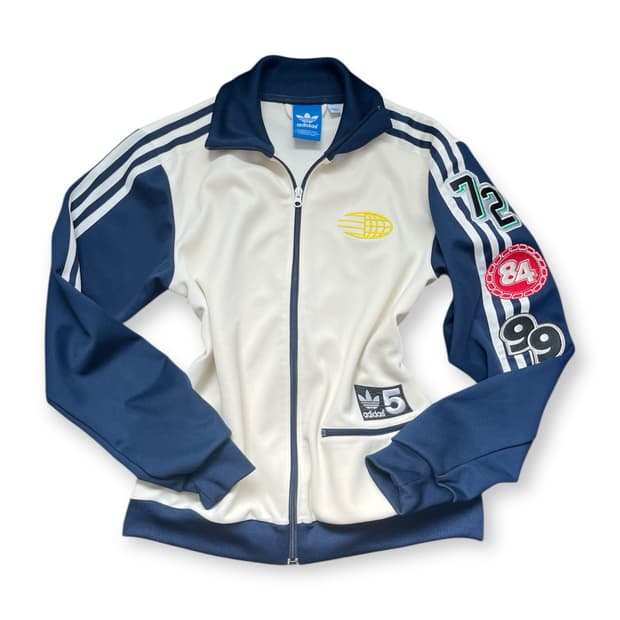 (희귀매물) 아디다스 유로파 아이보리&네이비 트랙탑 져지