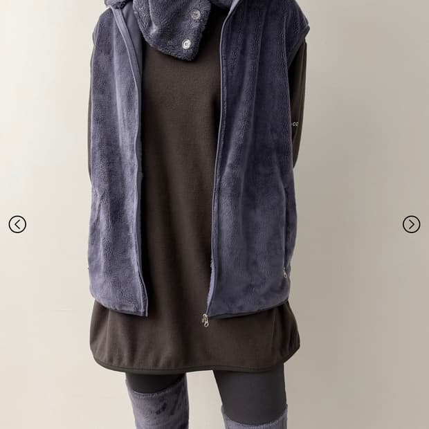 JiCHOI 25-004 FLEECE BOA VEST (MARLIN)